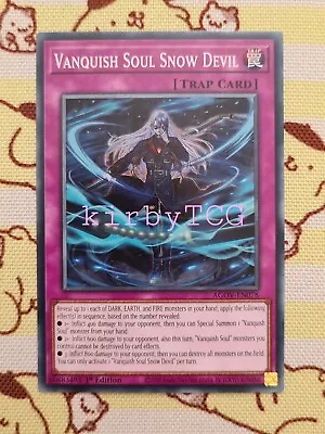 VANQUISH SOUL SNOW DEVIL - AGOV-EN078 - COMMON 1ST EDITION NM Yugioh • $1