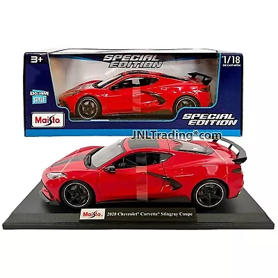 Maisto 2020 Corvette Stingray SPECIAL EDITION 1/18 Coupe C8 Diecast Model Red • $38