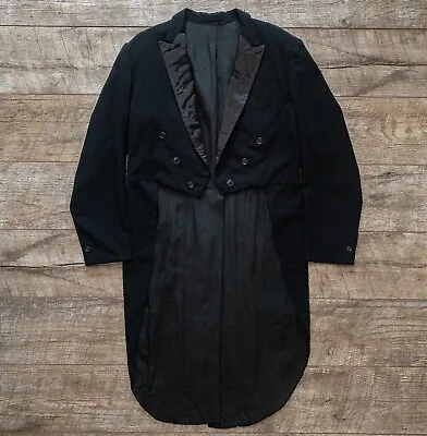 First Nighter Vintage Tailcoat Mens Tuxedo Frock Coat Jacket Made In USA 50s 60s • $100