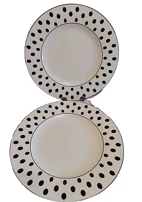 Villeroy & Boch Wonderful World Timbuktu Fine China Plate 10  Dot Geo Set Of 2 • $35