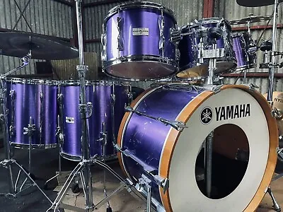 YAMAHA YD9000 Pre-Recording Custom Shell Pack 1978s Silkey Purple Rare Collor • $4000