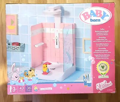 BABY Born Bath Walk In Dolls Shower - New Ex Display Boxed - Missing Floor Mat • £22.99