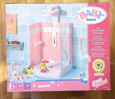 BABY Born Bath Walk In Dolls Shower - New Ex Display Boxed - Missing Floor Mat • £21.84