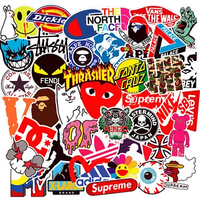 100pcs Skate Stickers Bomb Logo Santa Cruz Car Laptop Phone Vinyl Skateboard • $6.99