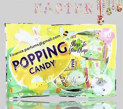 Easter Popping Candy (Pack Of 30) Fruit Flavour Popping Candy Easter Kids Sweets • £3.75