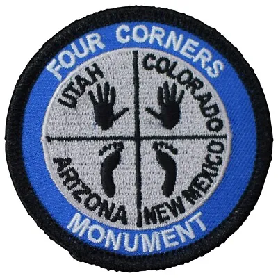 Four Corners Monument Patch - Utah Colorado Arizona New Mexico 2.5  (Iron On) • $3.74