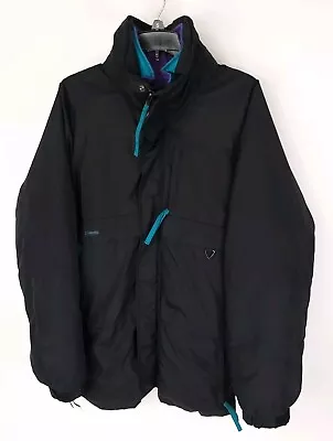 Columbia Jacket Mens Large Vintage Ski Reversible Coat Full Zip Pockets Radial  • $48.70
