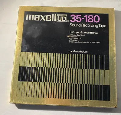 Maxell UD 35-180 Sound Recording Tape 3600'Metal Reel Recorded 192 Mins Both Way • $39.99