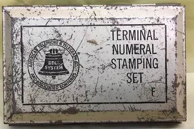 Vintage Anerican Telephone Bell System~TERMINAL NUMERAL STAMPING SET  #1/2  • $30