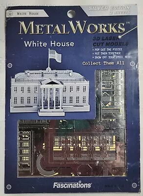 Fascinations Metal Earth Works 3D Laser Cut Steel Model Kit The White House USA • $6