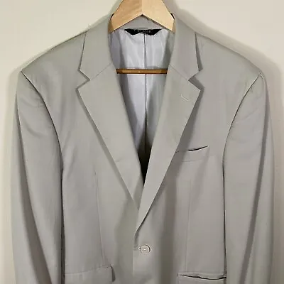 Mens 42L Jos A Bank Adult Cream Tailored Fit Sport Coat 2-Button Blazer Jacket • $19.96