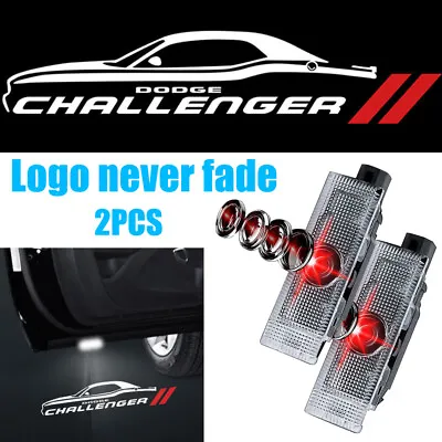 2x Dodge Challenger LED Ghost Laser Projector Door Light For Dodge Challenger • $20.88