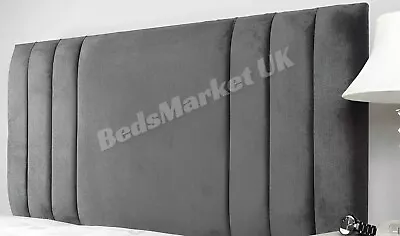 Luxury 30  Headboard Plush Velvet Upholstered Handmade Headboard Struts&Screw UK • £31.41