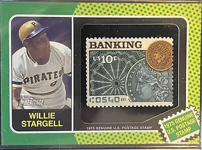 2024 Topps Heritage 1975 US Postal Stamp Willie Stargell 44/50 #75 US-WS Pirates • $120