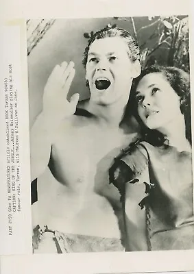 Johnny Weissmuller Tarzan Maureen O'Sullivan A2334  A23 Original Photograph • $42