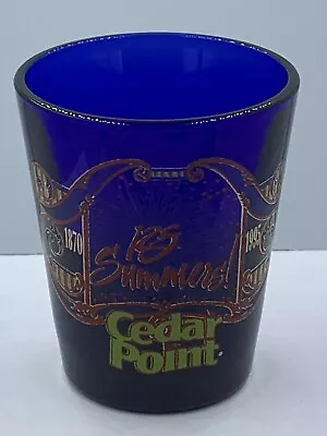 Shot Glass Cedar Point Amazement Park 125 Summers 1995 Sandusky Ohio Vintage • $7.49