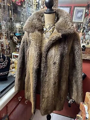 Vintage Genuine Fur Jacket From South America Size Medium/Large • $150