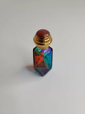 Vintage Mini Murano Decoration Glass Perfume Bottle Screw Top Apx 2  X .75  • £19.29