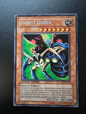 Insect Queen CT1-EN005 Secret Rare Tin Promo Near Mint Yugioh • £8.75