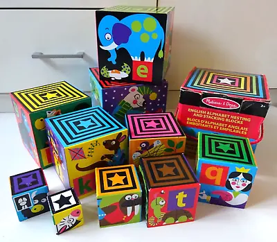 Melissa & Doug English Alphabet Various Size Nesting & Stacking Toy Blocks • £10
