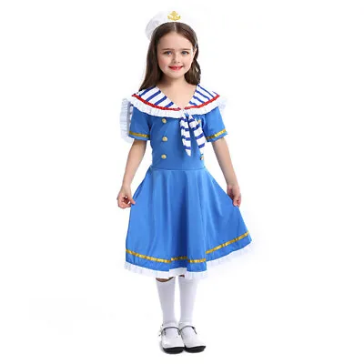 Halloween Costume Children British Style Royal Navy Outfit Brave Sailor Suit • $52.99