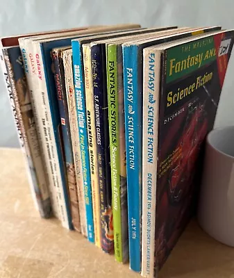 Lot Of 13 Science Fiction Magazines From Sixties-Eighties: Asimov If More • $12