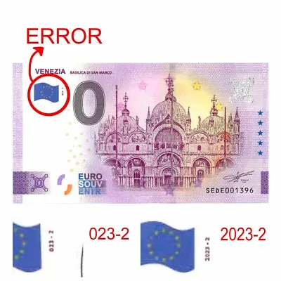 £13.66 • Buy 0 € Zero Euro Souvenir Official Note Italy '23 - Venice Basilica Error