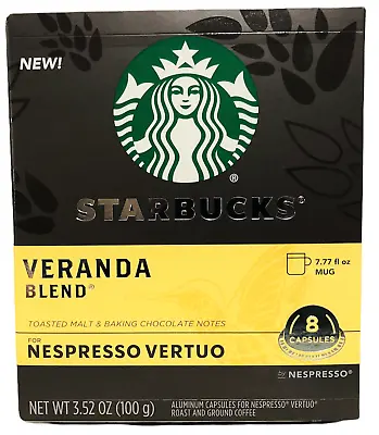 £12.48 • Buy Starbucks Veranda Blend Nespresso Vertuo 8 Capsules 3.52 Oz