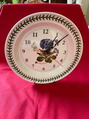 £14.50 • Buy Portmeirion, Botanic Garden, Battery Operated Wall Clock (BLUE PRIMROSE) B