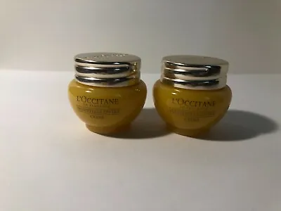 2 Bottles L'Occitane Immortelle Divine Creme - .14 Oz / 4 Ml/ea Sealed • $18.99