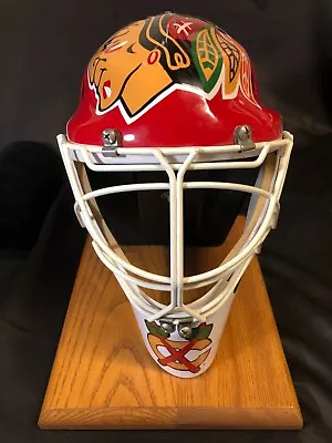 Unique NHL Chicago Blackhawks Mounted Full-Size Goalie Mask/ Telephone Base • $125