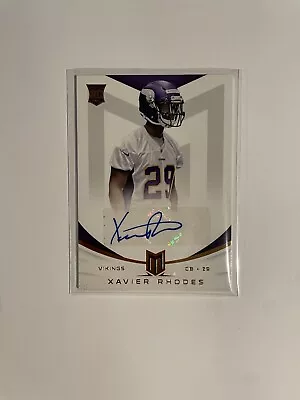 2013 Momentum Xavier Rhodes Autograph Rookie Auto RC #/599 Vikings • $6.99