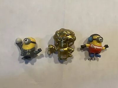 Set Of 3 Minion Toys / Minion Gold • $8