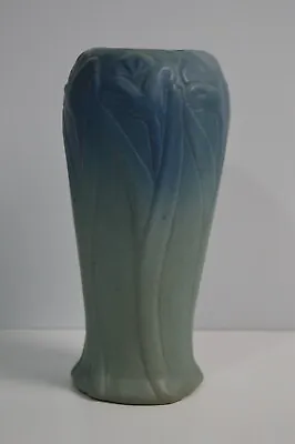 Vintage Van Briggle Flower Vase Pottery Blue/Green Ombre 9.5  USA Handmade USA • $399.99