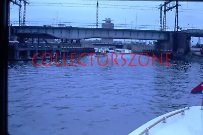 35mm Slide 1970 Amsterdam Boats On Canal System • £8