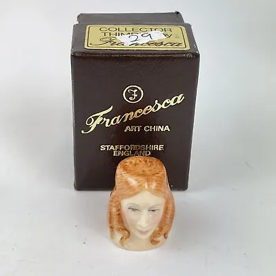 Hand Painted Ceramic Thimble Francesca Staffordshire #29 Nell Gwynn • £9.95