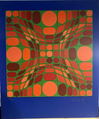 Victor Vasarely - Helios 3 -  Serigraph - Signed & Numbered -1981 - Wove • $450