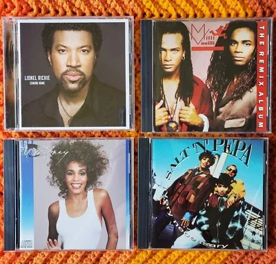 4 CDs Milli Vanilli Salt N Pepa Very Necessary Whitney Houston Lionel Richie • $11.99