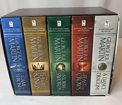 George R. R. Martin's A Game Of Thrones Song Of Ice And Fire 5-Book Box Set NEW • $45