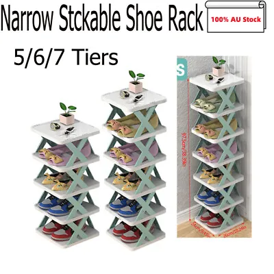 $28.99 • Buy Shoe Rack Door Entrance Narrow Shoe Rack Bathroom Rack Multi-layer Shoe Cabinet