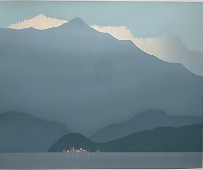 Julia Matcham - Bellagio From Cadenabbia - Lake Como Italy - Screenprint AP • £99