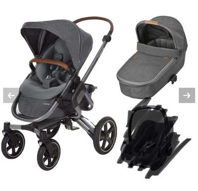 £100 • Buy Maxi Cosi Nova Buggy And Carry Cot 4 Wheel