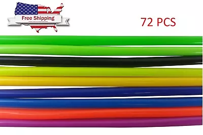 $7.97 • Buy 72PCS Motorcycle Dirt Bike Spoke Skins Covers Wraps Wheel Rim Guard Protector US