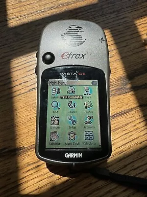 Garmin ETrex Vista CX Color Handheld Compact GPS Unit • $0.99