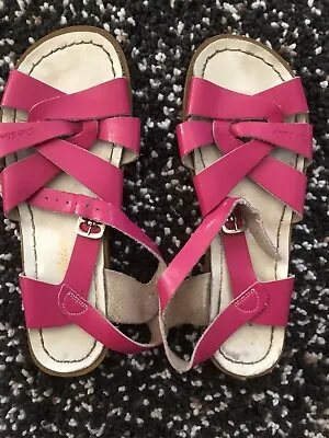 Saltwater Sandal Hot Pink Leather Size 8 Women’s AU ExCond • $50