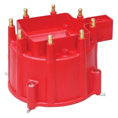 MSD Distributor Cap 8411; Replacement Distributor Cap Red HEI (Male) For GM V8 • $53.70