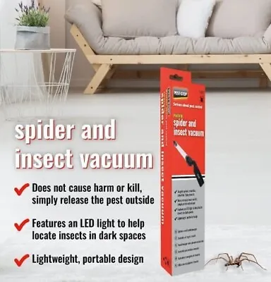 £13.90 • Buy Pest Stop Spider & Insect Vacuum Spider Catcher 