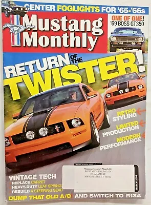 Mustang Monthly Magazine March 2008 Return Twister Vintage Tech-M283 • $9.99