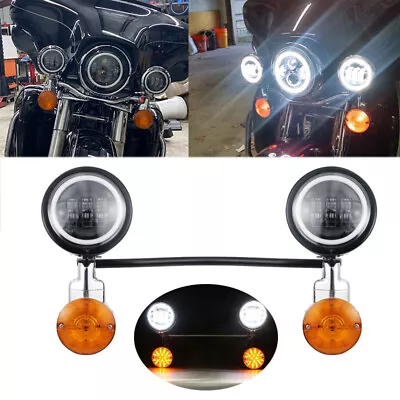 Passing Turn Signals Light Bar For Kawasaki VN Vulcan Classic MeanStreak Nomad • $149.99