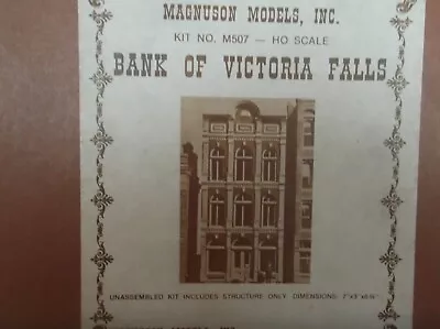 MAGNUSON MODELS Bank Of Victoria Falls Kit  HO HOn3  NR !! • $34.95